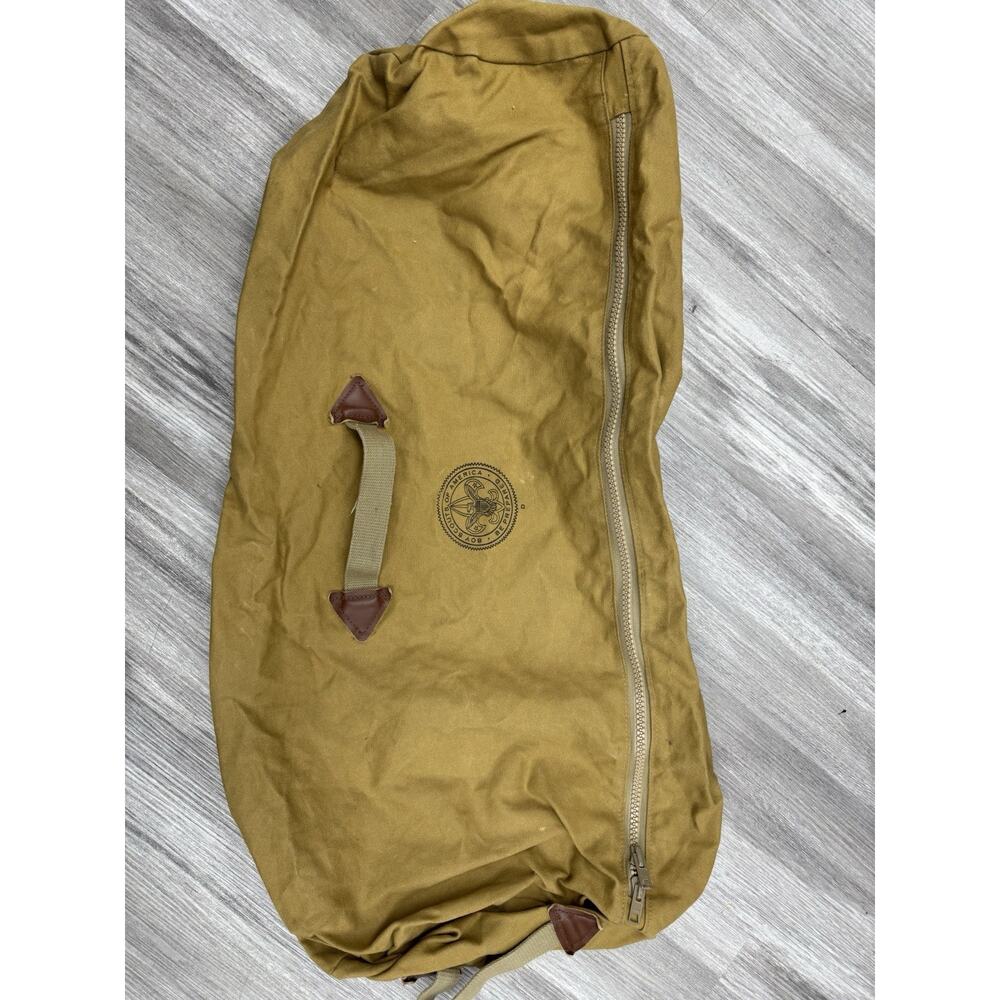 Vintage Boy Scouts of America BSA National Council NYC Canvas Duffel Bag